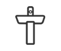 立柱盆